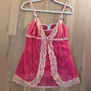 Vintage Dolce & Gabbana Pink Lace Nightie | US L